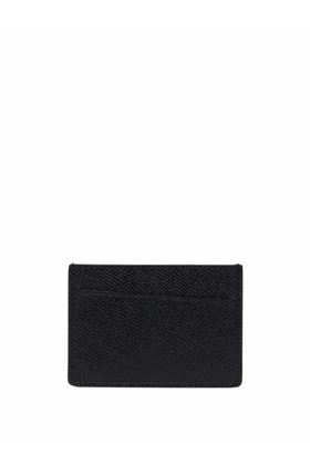 Black calf leather four-stitch logo cardholder Maison Margiela | SA1VX0007P4745T8013